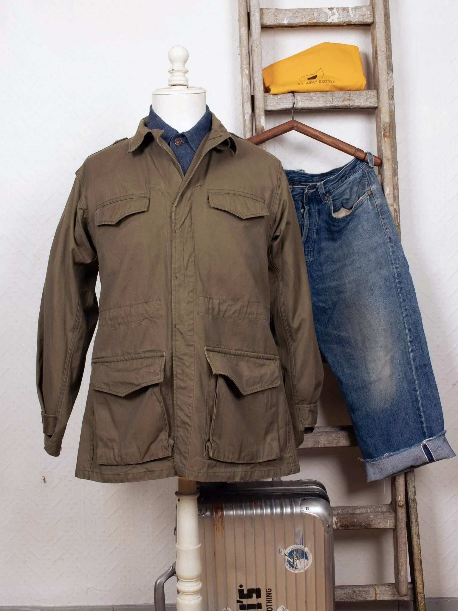 vintage 50s French Army M47 Jacket