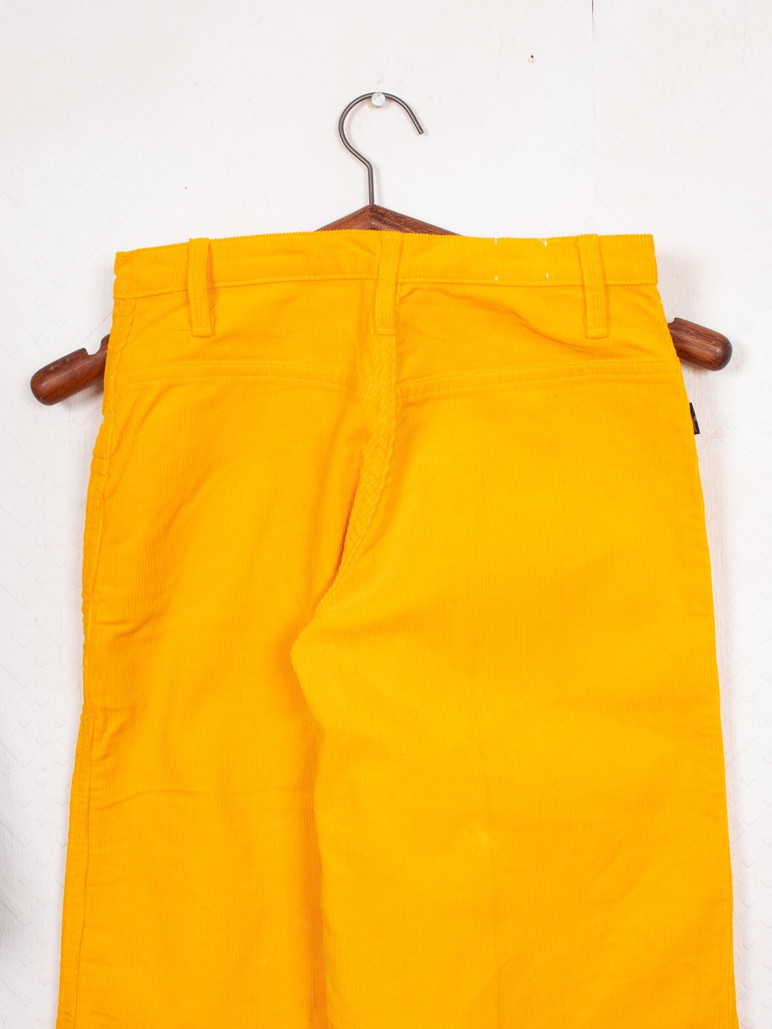 vintage 60s Miss Levi's Yellow Cord Flares