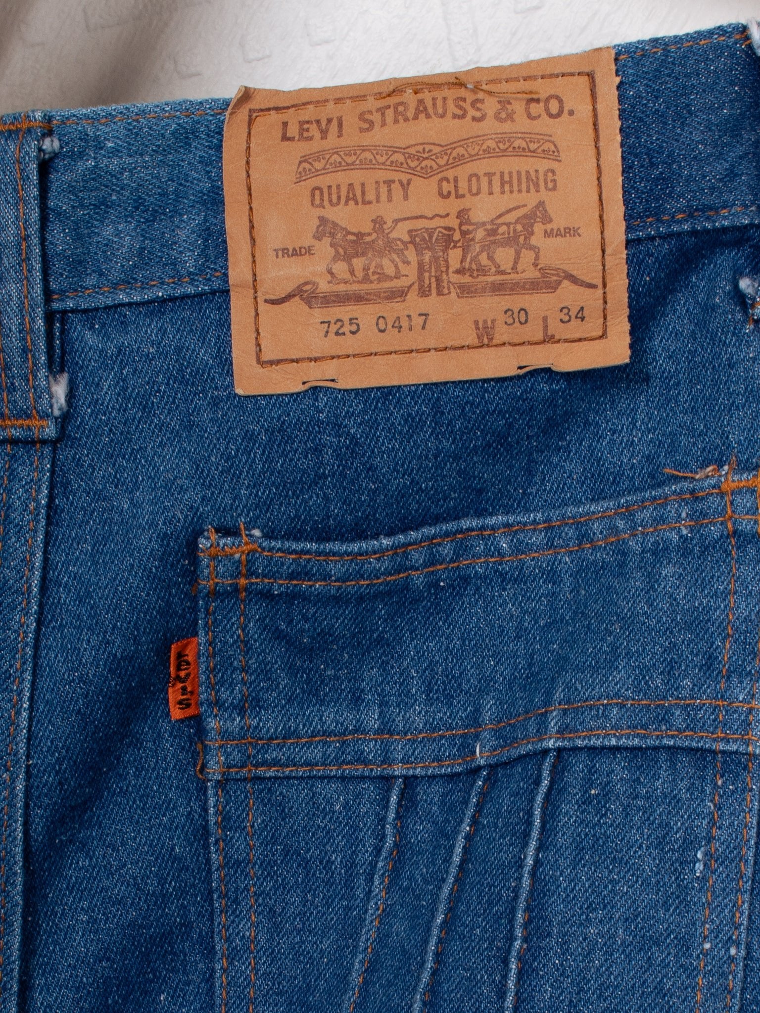 vintage 70s Levi's Orange Tab 725 Flare Jeans