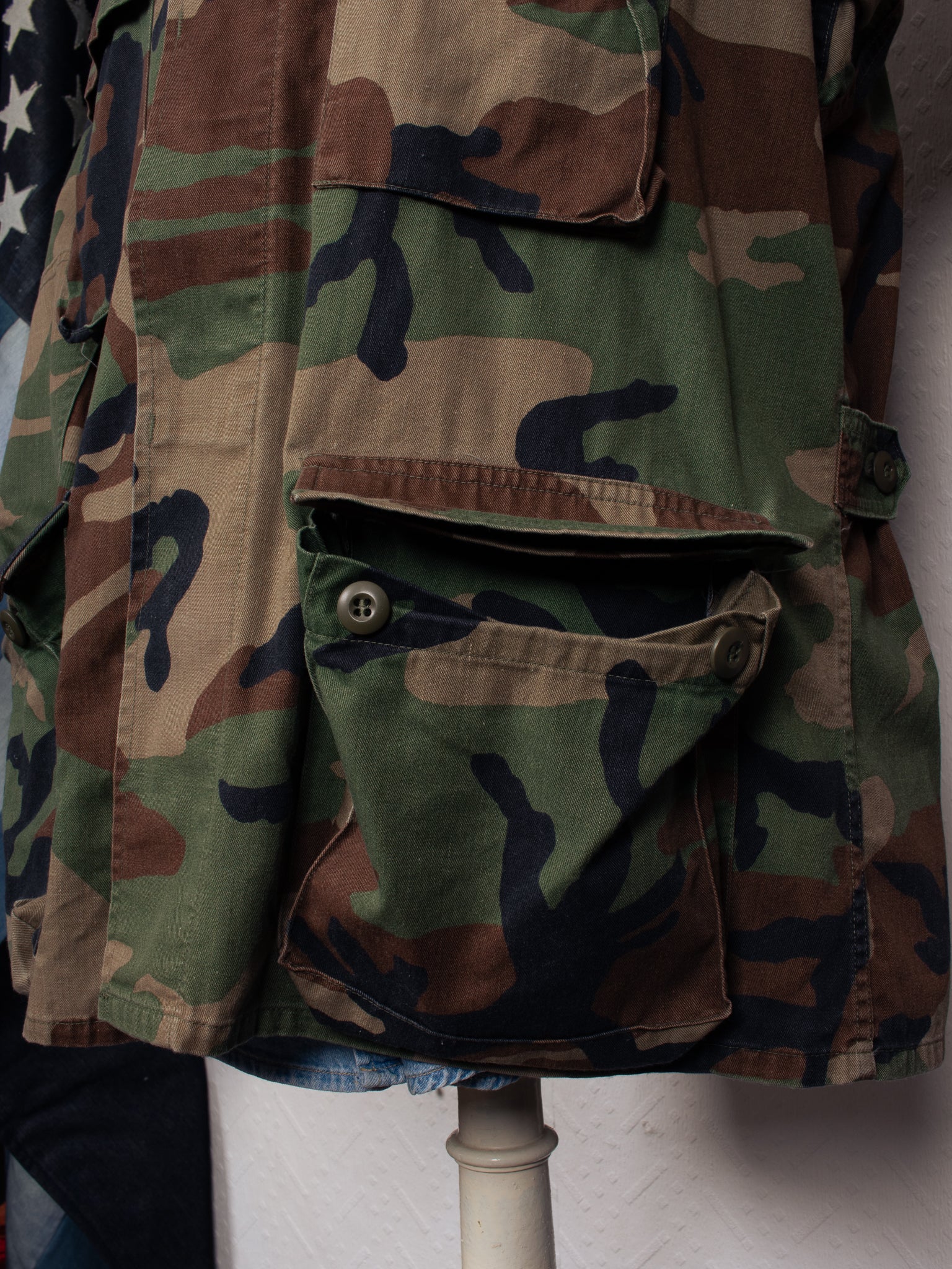 vintage 70s US Army Woodland Field Jacket